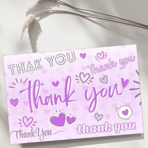 60 Poshmark Shopping Thank You Cards 4 x 2.8